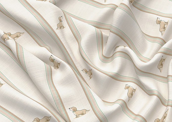 Dasching About, Sausage Stripe Biscuit - Made to Measure Curtains - Image 4